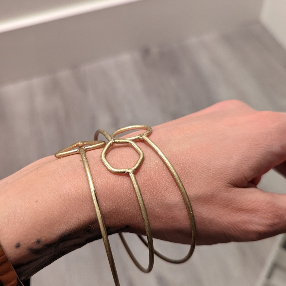 Brass Bangles Fun Shapes - Picture 3 of 3